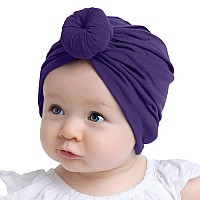 Syga Unisex Cotton Turban Hat Pack Of 1 Turbonheadwrapvioletviolets