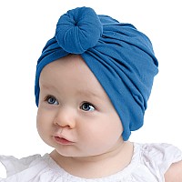 Syga Unisex Cotton Hat Turbonheadwrapbluebluesmall