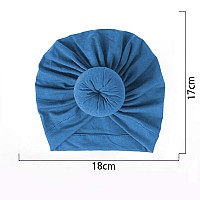 Syga Unisex Cotton Hat Turbonheadwrapbluebluesmall