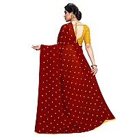 Anand Sarees Womens Georgette Saree with Blouse Piece 12627Red