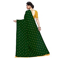 Kashvi Saree Womens Georgette Saree With Blouse Piece (Green)