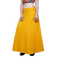 DESI DHANG Readymade Saree Petticoats(Free Size) (Yellow)