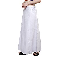 DESI DHANG Readymade Saree Petticoats(Free Size) (White)