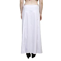 DESI DHANG Readymade Saree Petticoats(Free Size) (White)