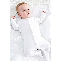 Tuddybuddy 100 Organic Cotton Multi Color Sleepsuitonesieromper For Baby Boy Baby Girl Pack Of 3 Sleepsuits Plain White