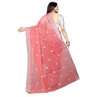 Indian Fashionista Stylish Cotton Silk Casual Wear Saree With Unstitched Blouse For Women Pink