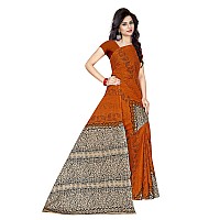 TAMAIRA FASHION Womens Plain Cotton Saree (AB11_Brown)