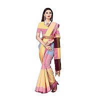 DHRUVI TRENDZ Womens Banarasi Cotton & Silk Saree With Blouse Piece (Dt-S1765&B4_Light Pink)