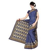 TAMAIRA FASHION Womens Plain Cotton Saree 2338Blue