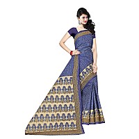 TAMAIRA FASHION Womens Plain Cotton Saree 2338Blue