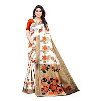 Yashika Womens Art Silk Saree DYNA Orange