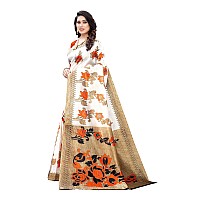 Yashika Womens Art Silk Saree DYNA Orange