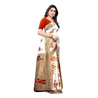 Yashika Womens Art Silk Saree DYNA Orange