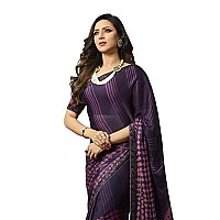 RAJESHWAR FASHION WITH RF Womens Moss Silk Printed Saree Foil Printed Lace Border Saree Piece(A39 Variation_Multicolored_Free Size 6.30 Mtr)