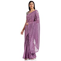 Florely Womens Sequins Pure Georgette Saree With Blouse Piece (Satari_Freesize_NOnion_Onion)