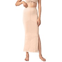 NYKD Seamless Spandex Saree Shapewear for Women PetticoatPeticote Saree Shapewear, NYSH01, Nude(Cameo Rose), L, 1N