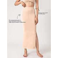 NYKD Seamless Spandex Saree Shapewear for Women PetticoatPeticote Saree Shapewear, NYSH01, Nude(Cameo Rose), L, 1N