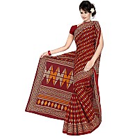 TAMAIRA FASHION Plain Weave Womens Pure Cotton Saree Without Blouse Piece (2310_Maroon)