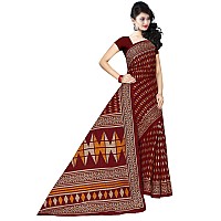 TAMAIRA FASHION Plain Weave Womens Pure Cotton Saree Without Blouse Piece (2310_Maroon)