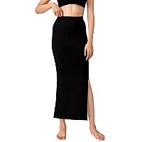 NYKD Seamless Spandex Saree Shapewear for Women PetticoatPeticote Saree Shapewear, NYSH01, Black(Anthracite), M, 1N