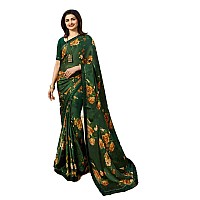 RAJESHWAR FASHION WITH RF Women Vishitra Silk Digital Printed Saree Printed Lace Border Piece(A30 GREEN NEW 2_Multicolored_Free Size 6.30 Mtr)