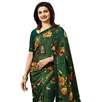 RAJESHWAR FASHION WITH RF Women Vishitra Silk Digital Printed Saree Printed Lace Border Piece(A30 GREEN NEW 2_Multicolored_Free Size 6.30 Mtr)