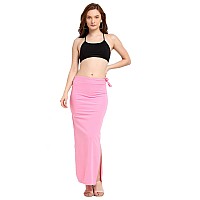 Confort Look Womens Light Pink Microfiber Saree Shapewear (Confort Saree Shapewear Light Pink S)