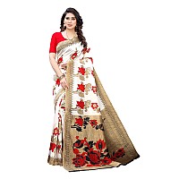 Yashika Womens Jacquard Art Silk Saree GreenDYNA RED