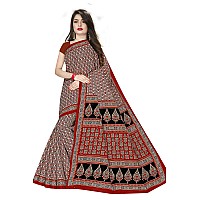 TAMAIRA FASHION Womens Pure Cotton Saree Without Blouse Piece (802_Red)