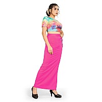 Confort Look Womens Drak Pink Microfiber Saree Shapewear (Confort Saree Shapewear Dark Pink XXL)