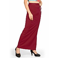 Confort Look Womens Microfiber Saree Shapewear for Women (Soft Saree Shapewear) (XL, Maroon)