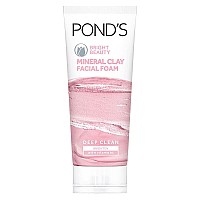 PONDS Bright Beauty Mineral Clay Vitamin B3, 4X Oil Absorbing, Brightening, For Oil Free Instant Glow, Face Wash 90 g