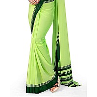 Uniform Sarees Corp Womens Woven Synthetic Saree With Blouse Piece (1632-A_Green)