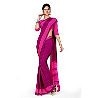 Uniform Sarees Corp Womens Woven Art Silk Saree With Blouse Piece (1604-D_Purple, Dark Pink)