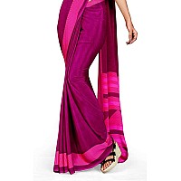 Uniform Sarees Corp Womens Woven Art Silk Saree With Blouse Piece (1604-D_Purple, Dark Pink)