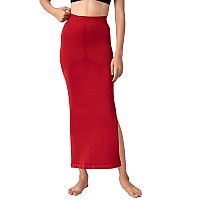 Nykd Seamless Spandex Saree Shapewear For Women Petticoatpeticote Saree Shapewear, Nysh01, Red(Dalhia), L, 1N