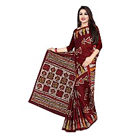 TAMAIRA FASHION Womens Plain Weave Pure Cotton Saree Without Blouse Piece(AB13_Maroon)