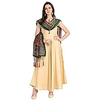 Kahiraa Wholetex Womens Silk Multicoloured Digital Print Free Size Silk Dupatta