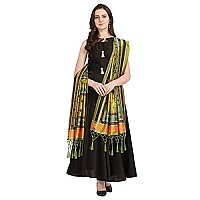 Kahiraa Wholetex Womens Silk Multicoloured Digital Print Free Size Silk Dupatta