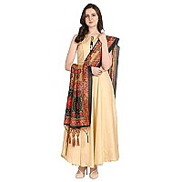 Kahiraa Wholetex Womens Silk Multicoloured Digital Print Free Size Silk Dupatta