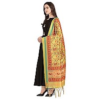 Kahiraa Wholetex Womens Silk Multicoloured Digital Print Free Size Silk Dupatta