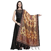 Kahiraa Wholetex Womens Silk Multicoloured Digital Print Free Size Silk Dupatta