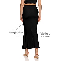 Zornitsa Lycra Saree Shapewear Petticoat For Women Skirts For Women Black M