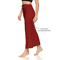 Zornitsa Lycra Saree Shapewear Petticoat For Women Skirts For Women Maroon Xl