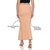 Zornitsa Lycra Saree Shapewear Petticoat For Women Skirts For Women Beige L