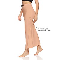 Zornitsa Lycra Saree Shapewear Petticoat For Women Skirts For Women Beige M