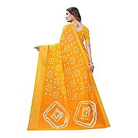 HITHROW womens Art Silk saree (HIKEES-Radhika Yellow