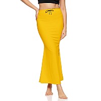 Zornitsa Lycra Saree Shapewear Petticoat For Women Skirts For Women Yellow Xl