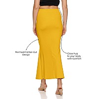 Zornitsa Lycra Saree Shapewear Petticoat For Women Skirts For Women Yellow Xl