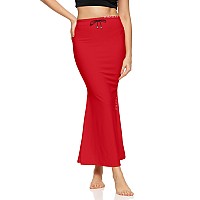 Zornitsa Lycra Saree Shapewear Petticoat For Women Skirts For Women Red Xl